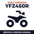 2024 Yamaha YFZ450R Service and Repair Manual - ATV workshop manual cover