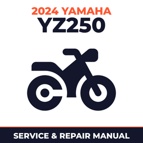2024 Yamaha YZ250 Service and Repair Manual - motorcycle workshop manual cover