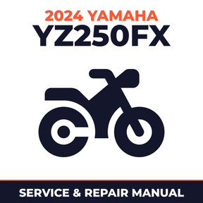 2024 Yamaha YZ250FX Service and Repair Manual - motorcycle workshop manual cover
