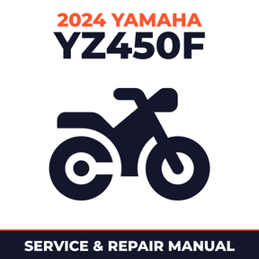 2024 Yamaha YZ450F Service and Repair Manual - motorcycle workshop manual cover