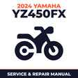 2024 Yamaha YZ450FX Service and Repair Manual - motorcycle workshop manual cover