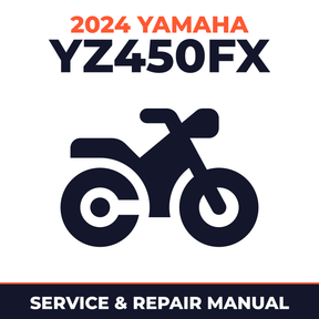 2024 Yamaha YZ450FX Service and Repair Manual - motorcycle workshop manual cover