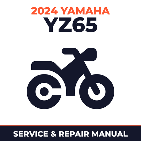2024 Yamaha YZ65 Service and Repair Manual - motorcycle workshop manual cover