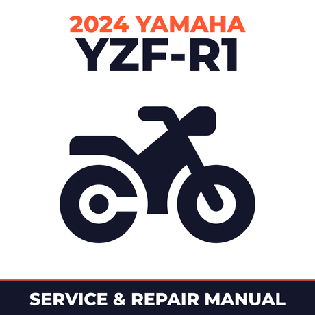 2024 Yamaha YZF-R1 Service and Repair Manual - motorcycle workshop manual cover