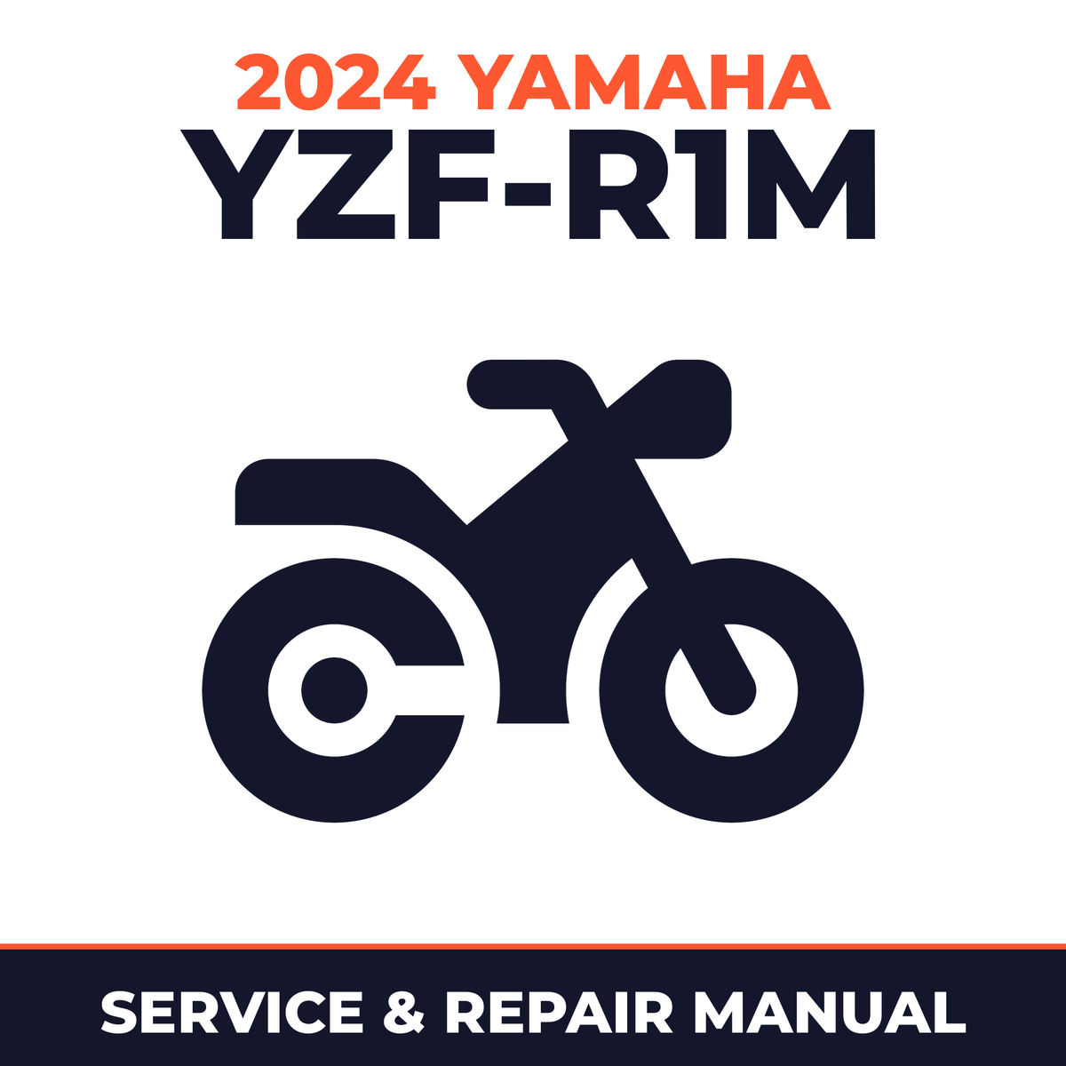 2024 Yamaha YZF-R1M Service and Repair Manual - motorcycle workshop manual cover