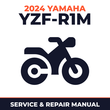 2024 Yamaha YZF-R1M Service and Repair Manual - motorcycle workshop manual cover