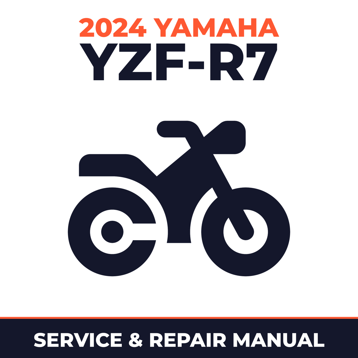 2024 Yamaha YZF-R7 Service and Repair Manual - motorcycle workshop manual cover