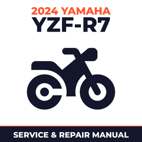 2024 Yamaha YZF-R7 Service and Repair Manual - motorcycle workshop manual cover