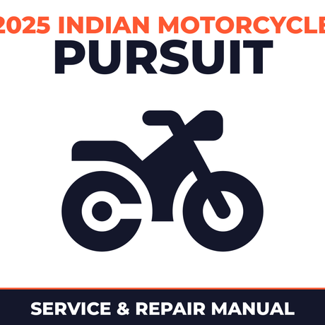 2025 Indian Motorcycle Pursuit Service and Repair Manual - motorcycle workshop manual cover