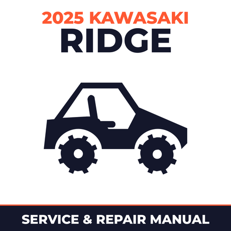 2025 Kawasaki Ridge Service and Repair Manual - side-by-side workshop manual cover