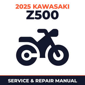 2025 Kawasaki Z500 Service and Repair Manual - motorcycle workshop manual cover