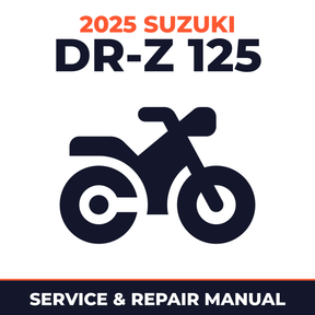 2025 Suzuki DR-Z 125 Service and Repair Manual - motorcycle workshop manual cover