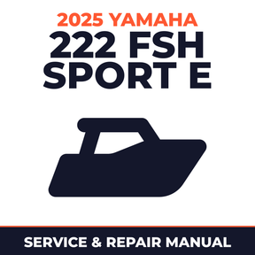 2025 Yamaha 222 FSH Sport E Service and Repair Manual - boat workshop manual cover