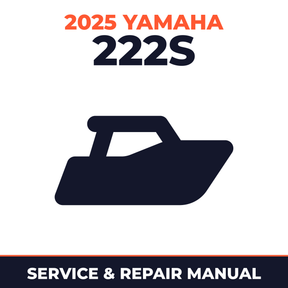 2025 Yamaha 222S Service and Repair Manual - boat workshop manual cover