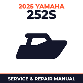 2025 Yamaha 252S Service and Repair Manual - boat workshop manual cover