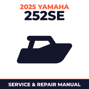2025 Yamaha 252SE Service and Repair Manual - boat workshop manual cover
