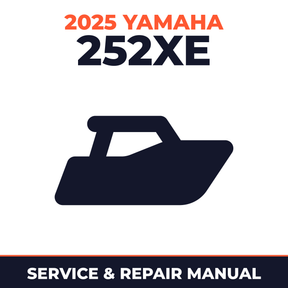 2025 Yamaha 252XE Service and Repair Manual - boat workshop manual cover