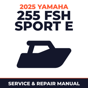 2025 Yamaha 255 FSH SPORT E Service and Repair Manual - boat workshop manual cover