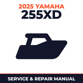 2025 Yamaha 255XD Service and Repair Manual - boat workshop manual cover