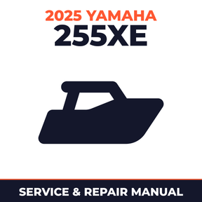 2025 Yamaha 255XE Service and Repair Manual - boat workshop manual cover