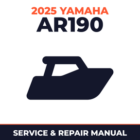 2025 Yamaha AR190 Service and Repair Manual - boat workshop manual cover