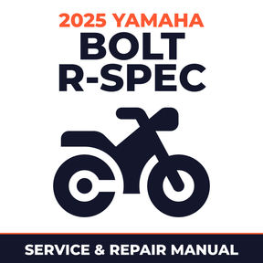 2025 Yamaha BOLT R-SPEC Service and Repair Manual - motorcycle workshop manual cover