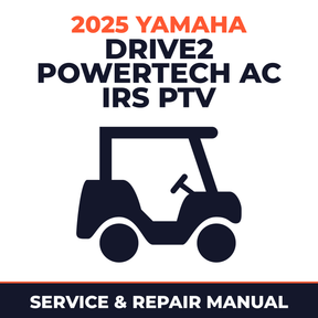 2025 Yamaha DRIVE2 POWERTECH AC IRS PTV Service and Repair Manual - golf car workshop manual cover