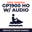 2025 Yamaha GP1900 HO w/ audio Service and Repair Manual - personal watercraft workshop manual cover