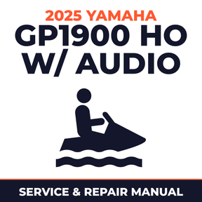 2025 Yamaha GP1900 HO w/ audio Service and Repair Manual - personal watercraft workshop manual cover