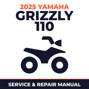 2025 Yamaha GRIZZLY 110 Service and Repair Manual - ATV workshop manual cover