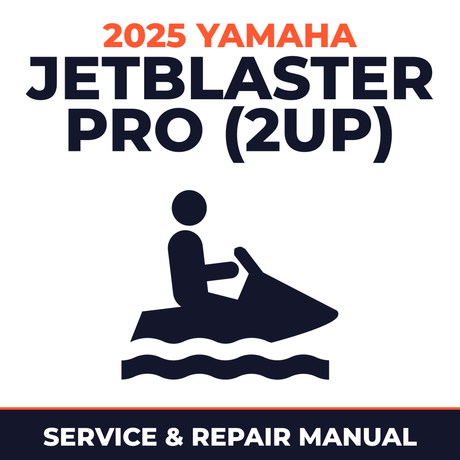 2025 Yamaha JetBlaster Pro (2UP) Service and Repair Manual - personal watercraft workshop manual cover