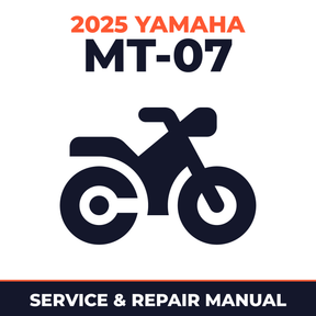 2025 Yamaha MT-07 Service and Repair Manual - motorcycle workshop manual cover