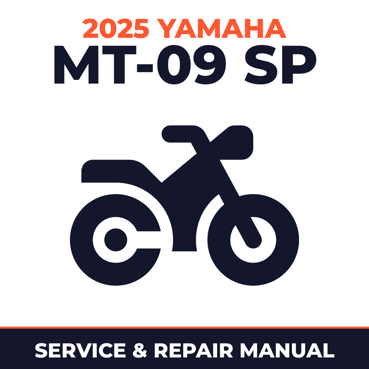 2025 Yamaha MT-09 SP Service and Repair Manual - motorcycle workshop manual cover