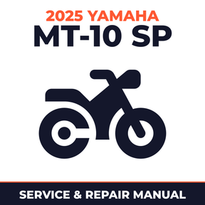 2025 Yamaha MT-10 SP Service and Repair Manual - motorcycle workshop manual cover