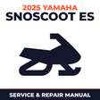 2025 Yamaha SNOSCOOT ES Service and Repair Manual - snowmobile workshop manual cover