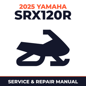 2025 Yamaha SRX120R Service and Repair Manual - snowmobile workshop manual cover