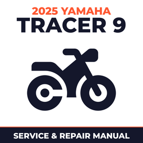 2025 Yamaha TRACER 9 Service and Repair Manual - motorcycle workshop manual cover