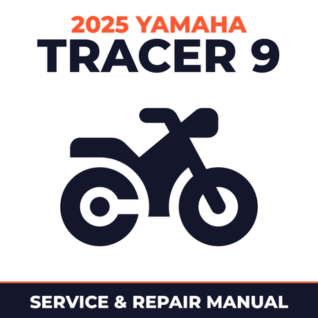 2025 Yamaha TRACER 9 Service and Repair Manual - motorcycle workshop manual cover