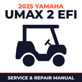 2025 Yamaha UMAX 2 EFI Service and Repair Manual - golf car workshop manual cover