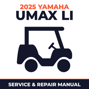 2025 Yamaha UMAX LI Service and Repair Manual - golf car workshop manual cover