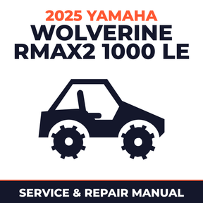 2025 Yamaha WOLVERINE RMAX2 1000 LE Service and Repair Manual - side-by-side workshop manual cover