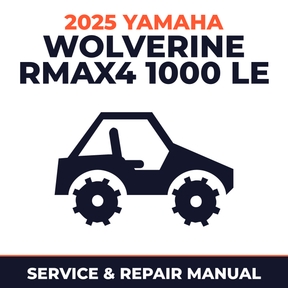 2025 Yamaha WOLVERINE RMAX4 1000 LE Service and Repair Manual - side-by-side workshop manual cover