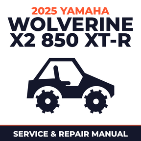 2025 Yamaha WOLVERINE X2 850 XT-R Service and Repair Manual - side-by-side workshop manual cover