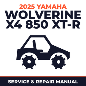 2025 Yamaha WOLVERINE X4 850 XT-R Service and Repair Manual - side-by-side workshop manual cover