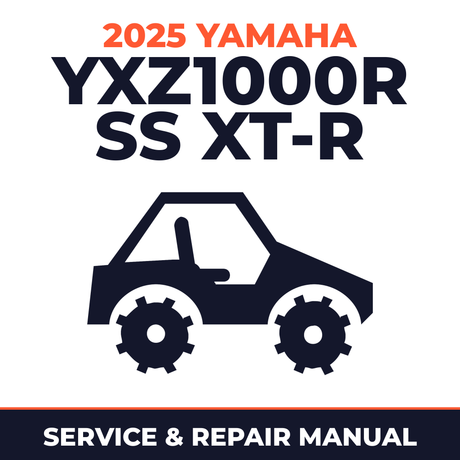 2025 Yamaha YXZ1000R SS XT-R Service and Repair Manual - side-by-side workshop manual cover