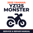 2025 Yamaha YZ125 MONSTER Service and Repair Manual - motorcycle workshop manual cover