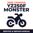 2025 Yamaha YZ250F MONSTER Service and Repair Manual - motorcycle workshop manual cover