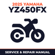 2025 Yamaha YZ450FX Service and Repair Manual - motorcycle workshop manual cover