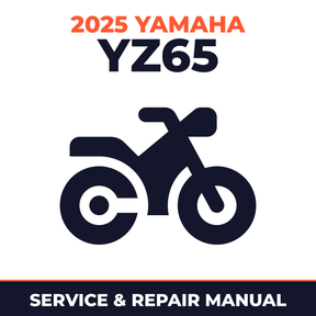 2025 Yamaha YZ65 Service and Repair Manual - motorcycle workshop manual cover
