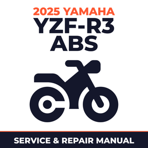 2025 Yamaha YZF-R3 ABS Service and Repair Manual - motorcycle workshop manual cover